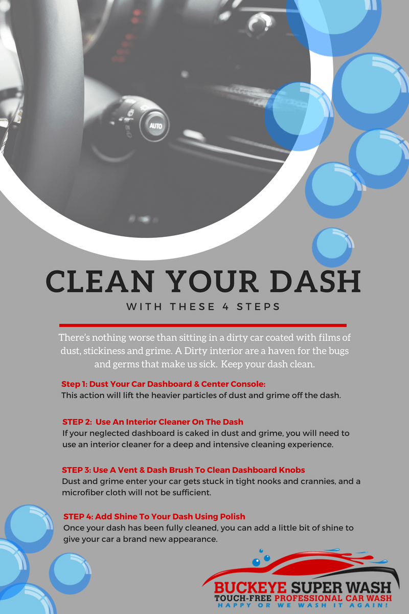 4 Steps For Cleaning Your Dashboard Buckeye Super Wash